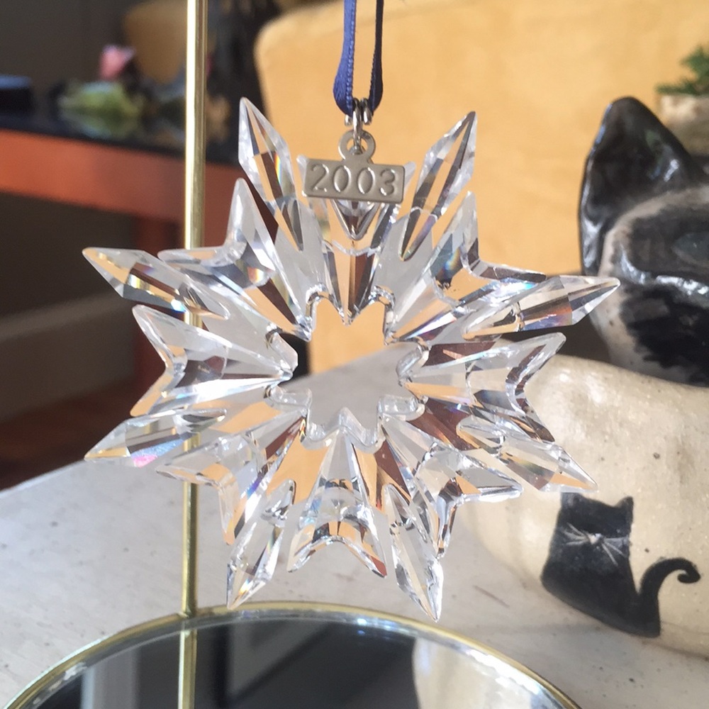 Swarovski Christmas crystal ornament 2003